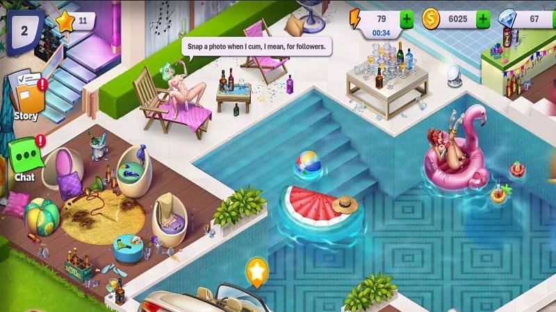 Horny Villa MOD APK Free Chest