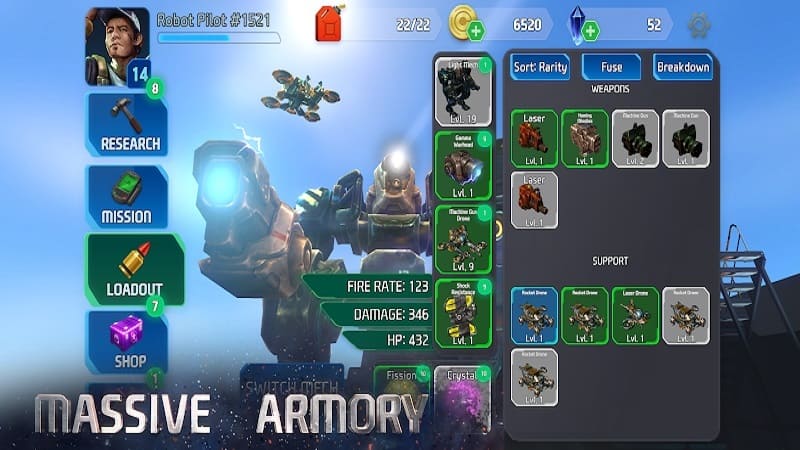 mech wars mod apk unlimited money